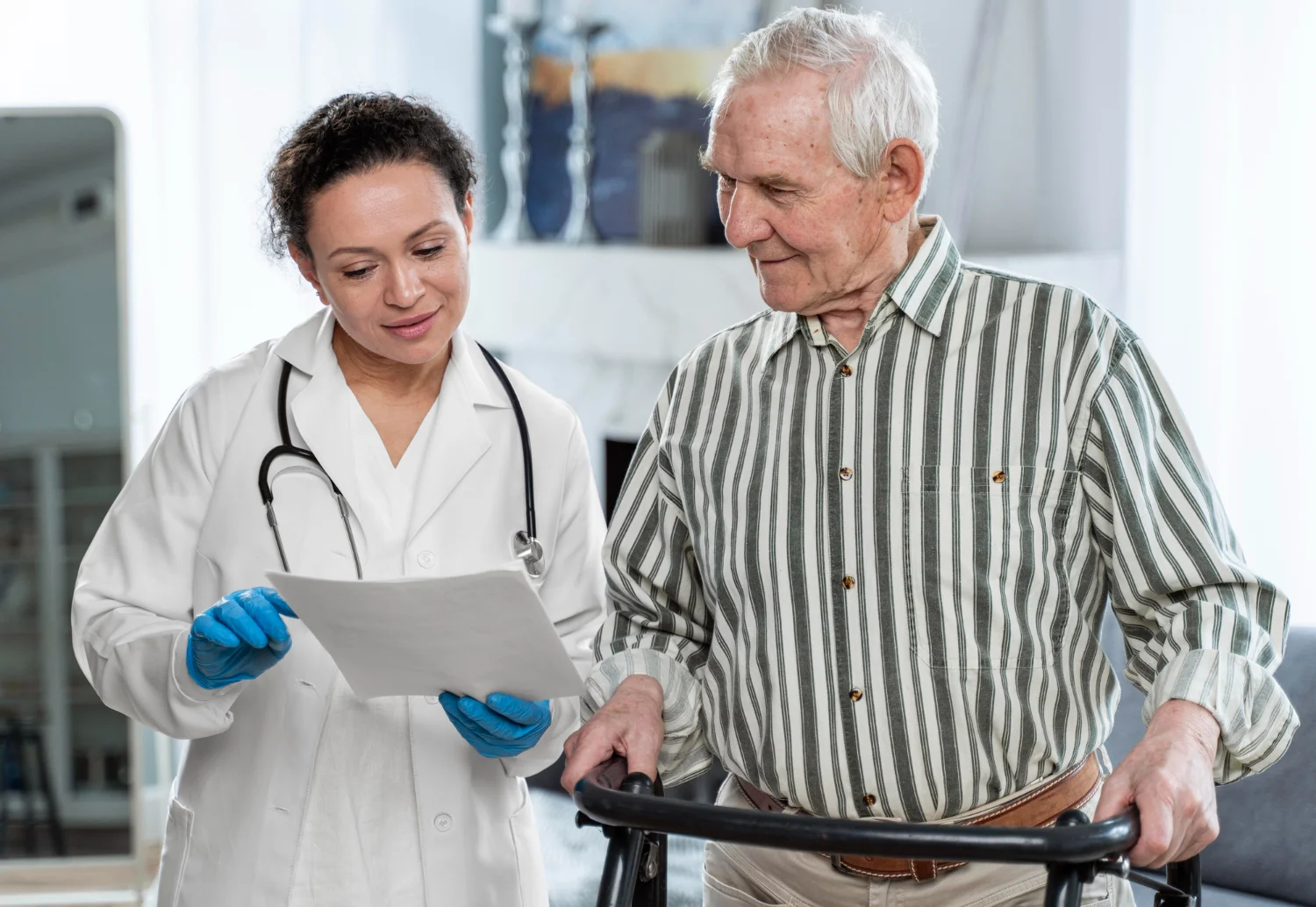 Doctor in conversation with a patient